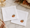 Fall Embroidered Cocktail Napkins - Set of 2