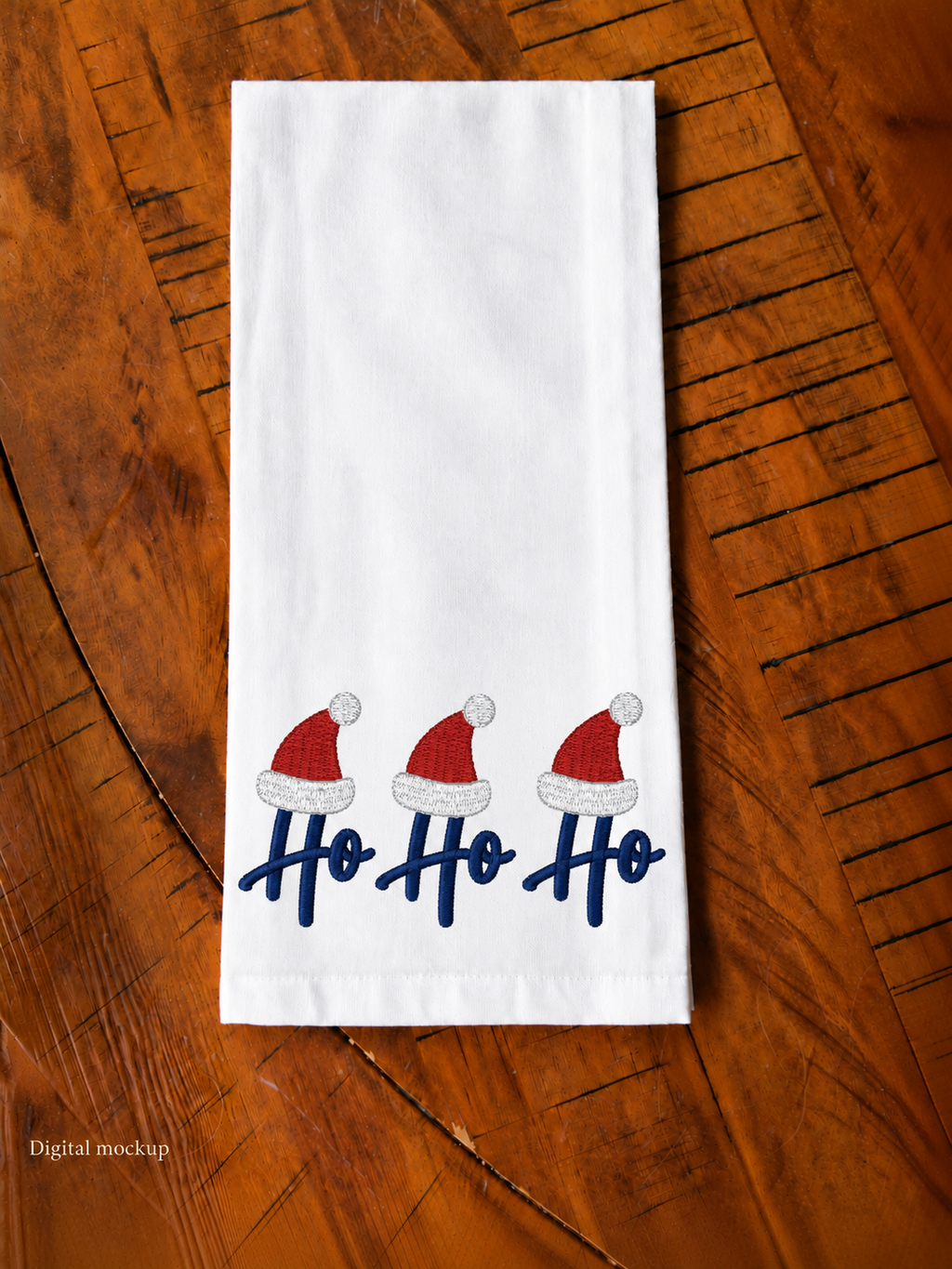 Holiday Embroidered Kitchen Towel