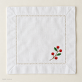 Holiday Embroidered Cocktail Napkins